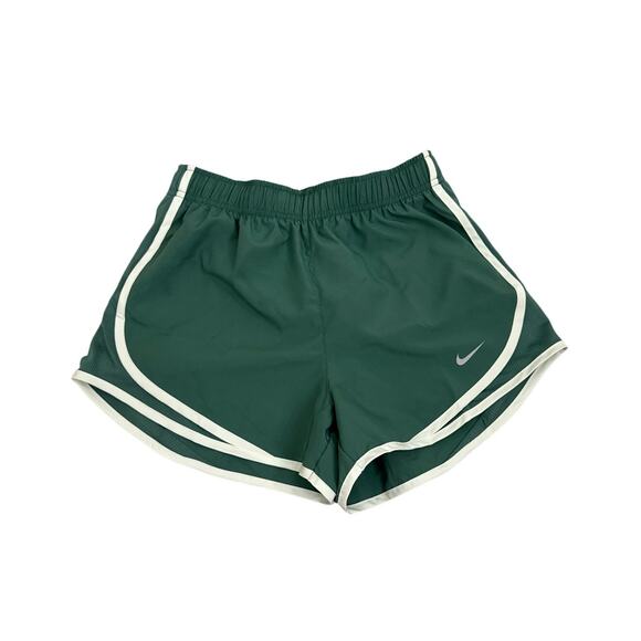 Nike Dri-FIT Tempo Mid-Rise Green Brief-Lined Running Shorts Size Women's XS - Picture 1 of 3